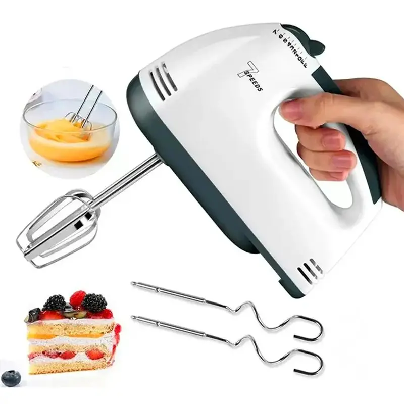 ABUN Electric Hand Mixer Egg Beater Cream Mixer Dough Cake Pastry Food Processor 110V US Plug Adjustable Speed