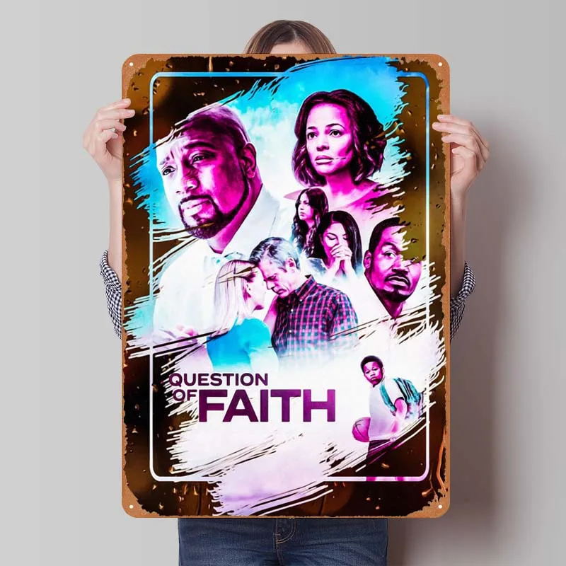 A Question Of Faith Classic Movie Metal Poster Retro Retro Vintage Metal Tin Signs for Man Cave Wall Decoration House Decor Room