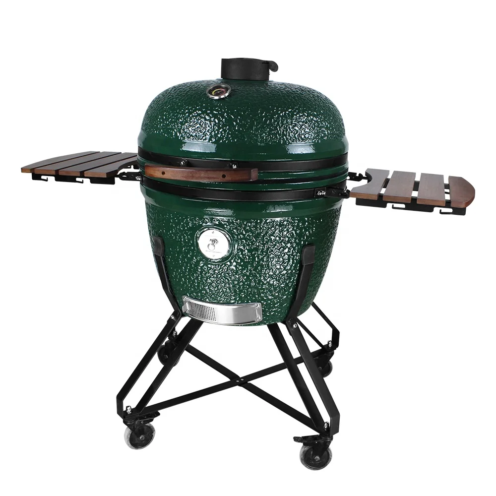 Green Kamodo XXL Professional Charcoal Grill 26inch Egg Shape Smoker High Quality Steel Metal Outdoor Kitchen Grill