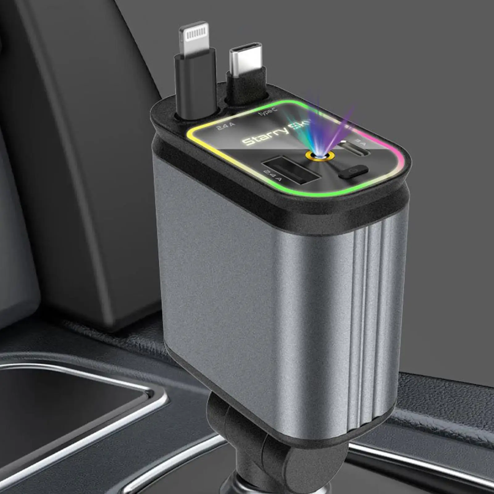 

Автомобильное зарядное устройство 12 В/24 В, подарки, звездное небо на крыше автомобиля, практичная быстрая зарядка, простая в использовании, высокопроизводительные профессиональные аксессуары