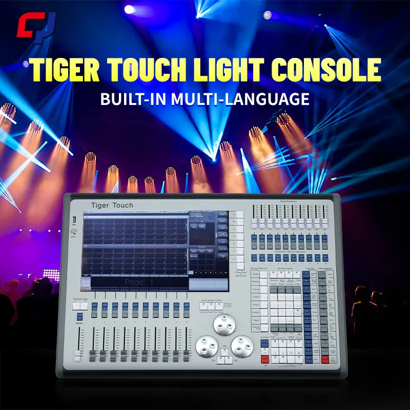 Tiger Touch Control Console stage DJ mixer Stage lighting show beam lights bar intelligent touch screen light controller DMX512