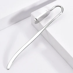 Creactive Swan Neck Oval Metal Book Marker Hanger Clip Reading Page Holder Zinc Alloy Bookmark Stationery Office Supply Gift