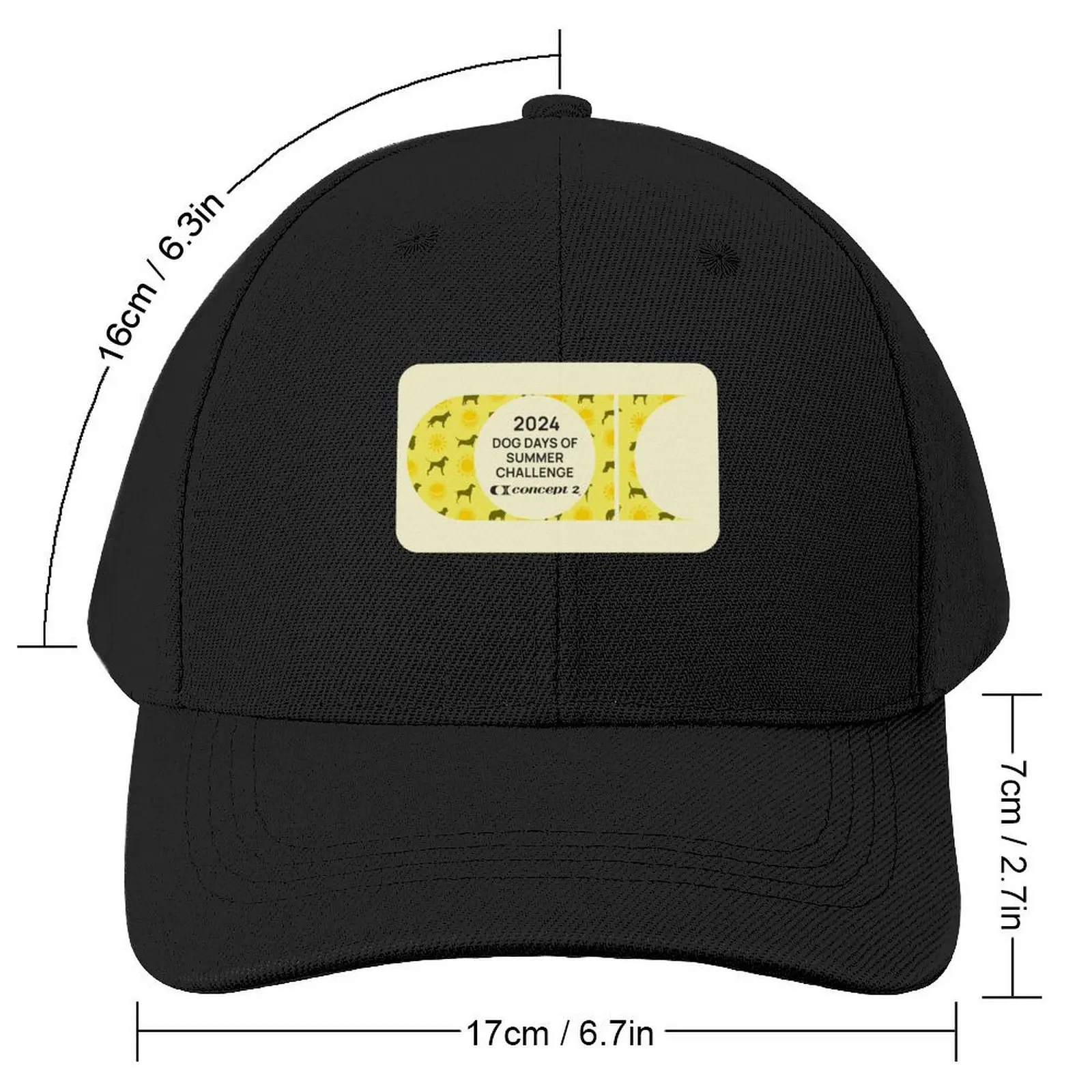 Concept2 Dogs Days of Summer Challenge 2024 Baseball Cap Brand Man cap Golf Cap derby hat Golf Hat Man Women Men's