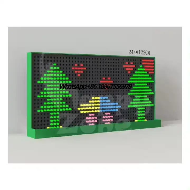 

Acrylic Light Rod Wall Giant Lite Brite Attraction for Kids Acrylic Light Pole Wall DIY Interactive Wall Game LED Light Board