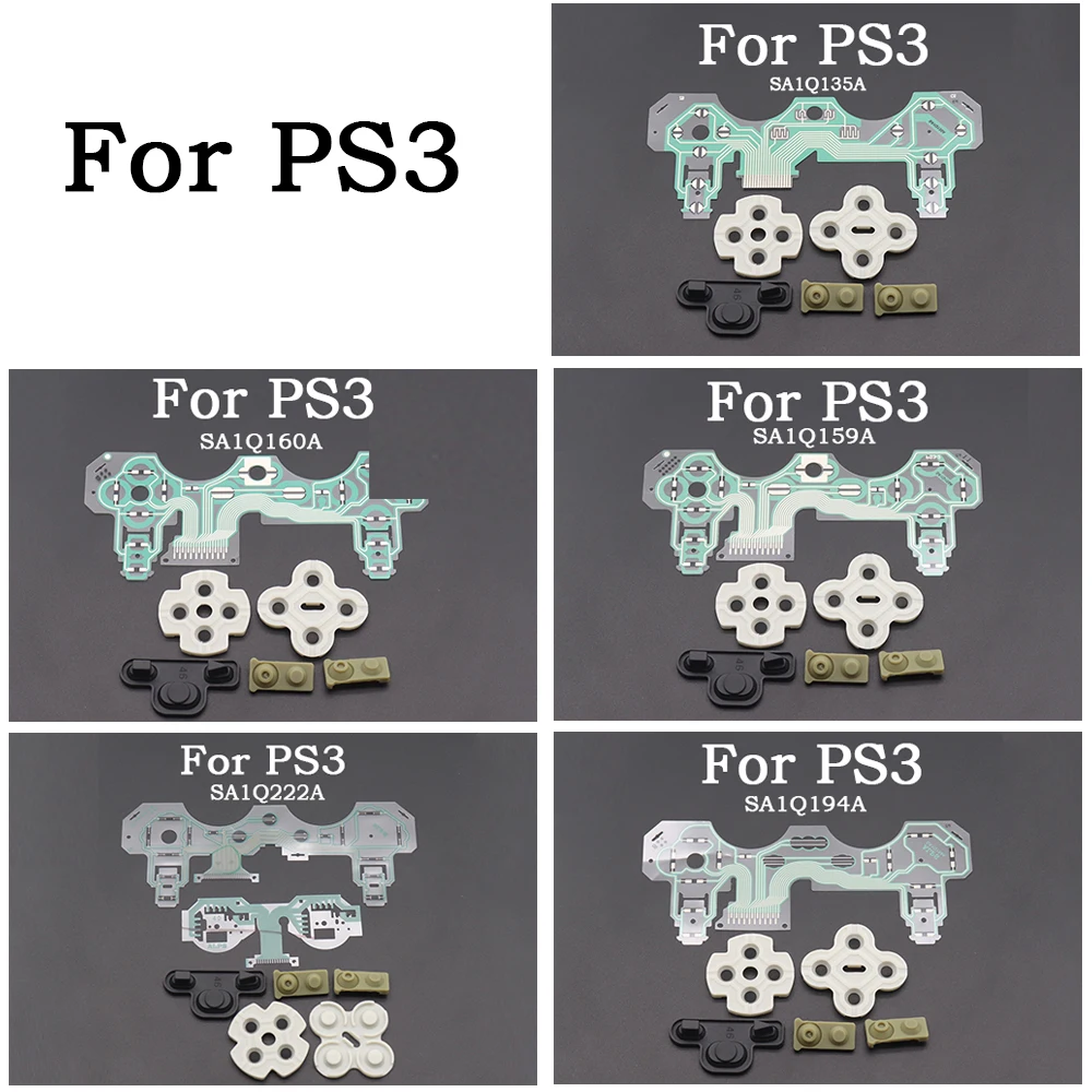 For PS3 Game Handle Controller SA1Q194A SA1Q159A SA1Q222A SA1Q160A SA1Q135A  Contact Pad Flex Cable Conductive Adhesive Button