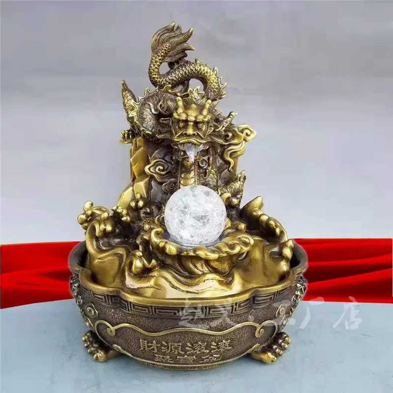 Brass Treasure Bowl Twelve Zodiac Dragon Gift Ornament