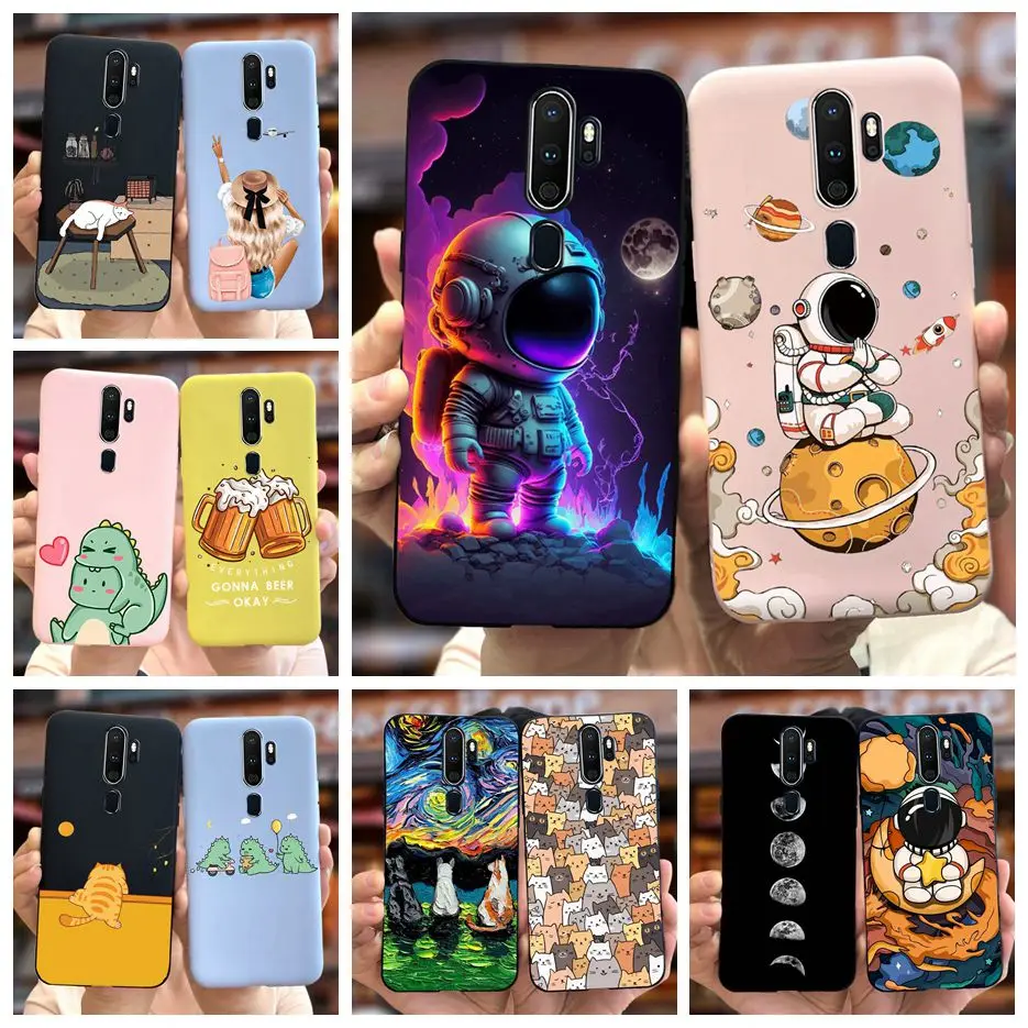 Funda de silicona suave con dibujos de dinosaurios para Oppo A9 2020, carcasa de teléfono para Oppo A5 2020, parachoques para Oppo A11x OppoA5 OppoA9 2020