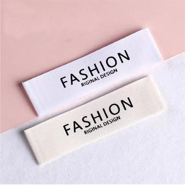 250 custom cotton order labels, cotton tags, cotton tags