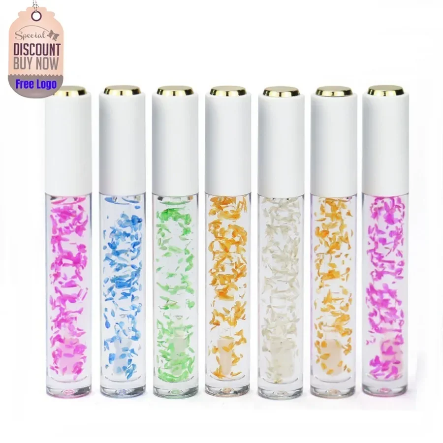 

Flower Clear Lip Oil Private Label Long Lasting Lip Gloss Makeup Custom Logo