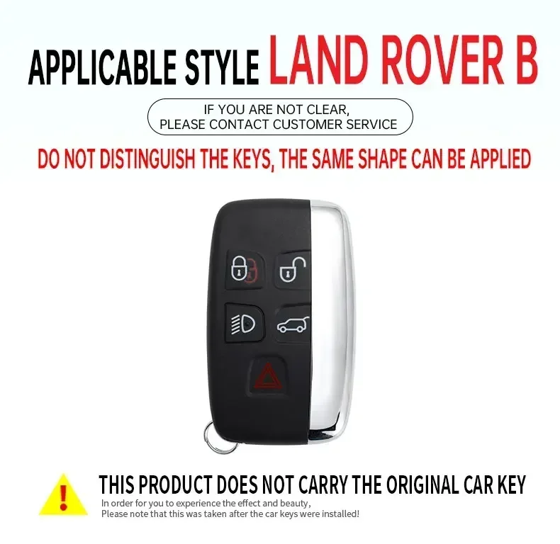 Alloy Remote Key Case Cover Shell For Land Rover Range Rover Sport Evoque Freelander Velar Discovery 4 Jaguar XE XJ XF Guitar