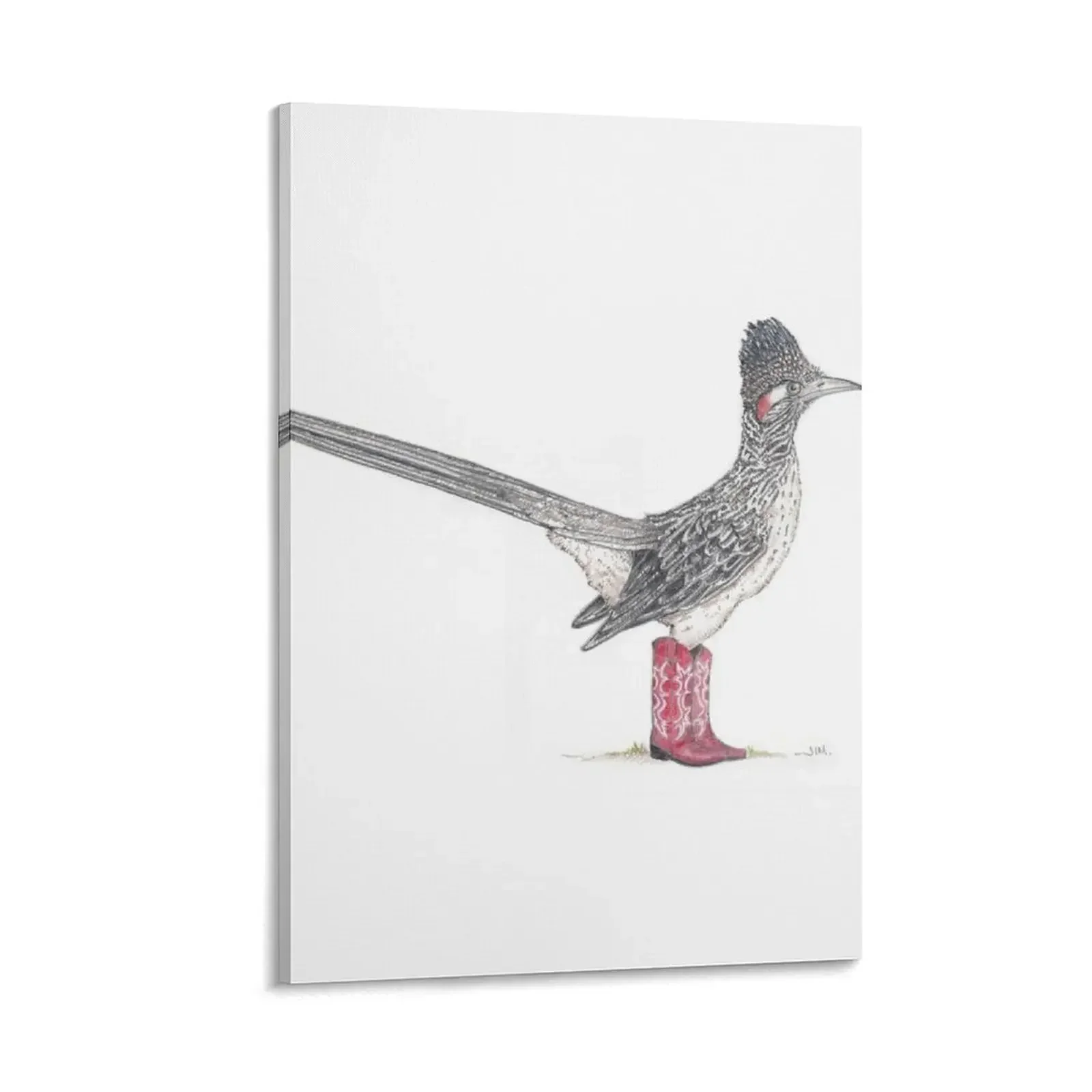 

Roadrunner in cowboy boots Canvas Painting home decor canvas wall art bedrooms decorations