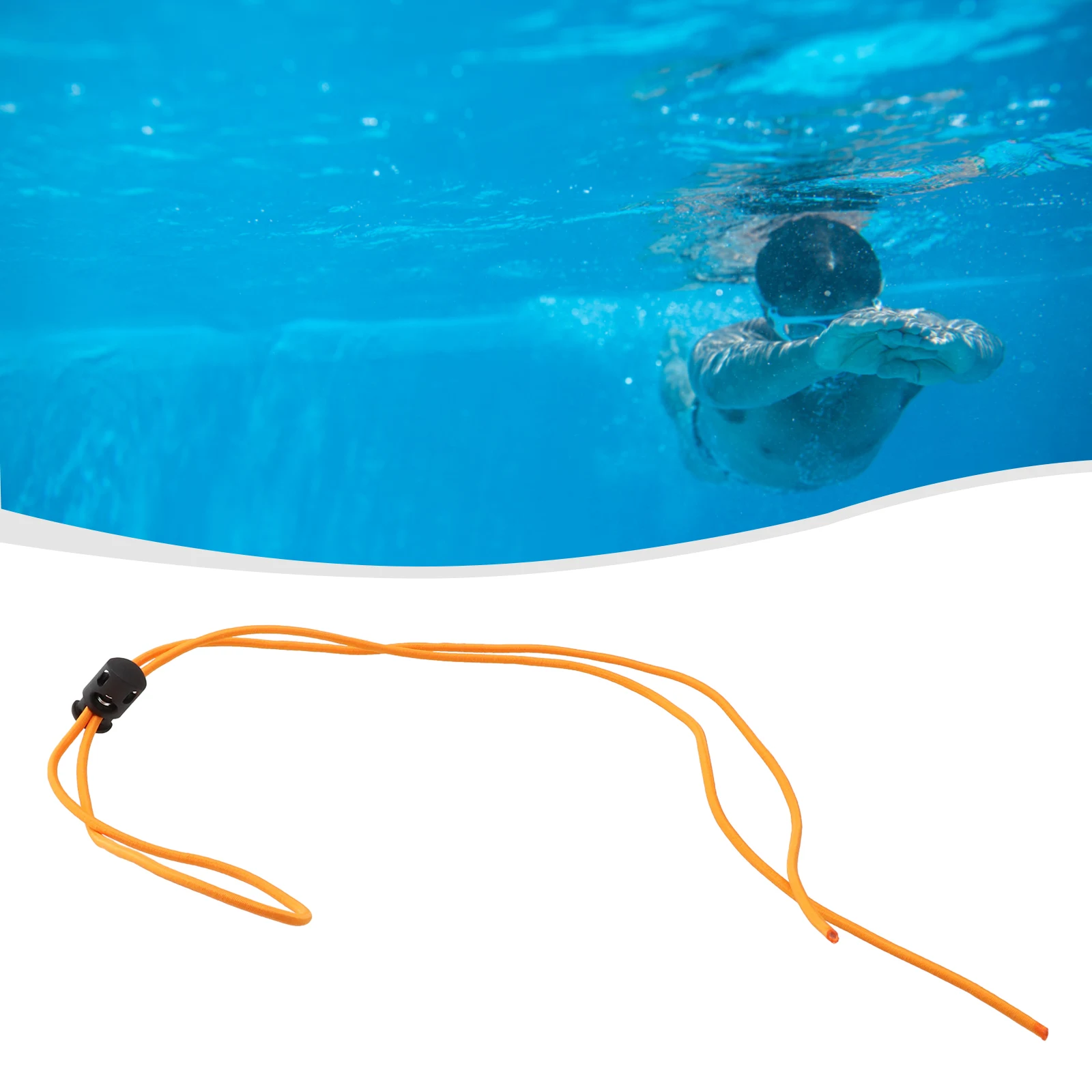 1pc Elastic Adjustment Rope For Swim Glasses Plastic Polyester Latex Silk Swimming Glasses Scuba Dive Straps Quick Adjustment