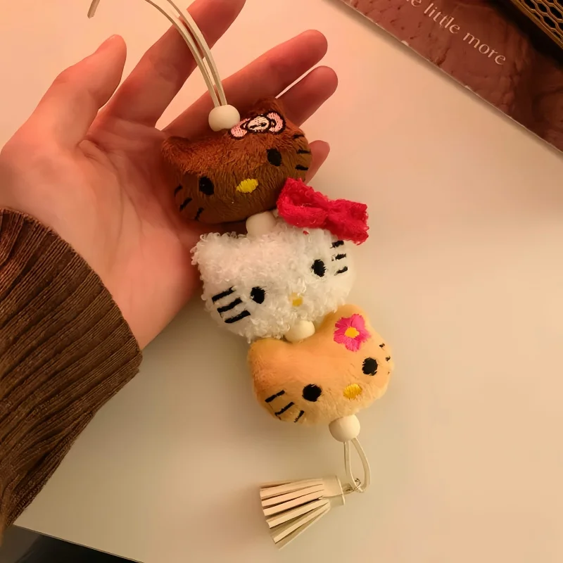 Leuke Kitty pluche hanger cartoon handgemaakte Kt Cat tas hangende pop tas pop sleutelhanger hangende ornamenten op voorraad