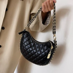 Borsa da donna con cerniera di vendita calda 2024 nuova borsa da donna di vendita calda con cuciture primaverili borsa a tracolla con diamanti in pelle PU