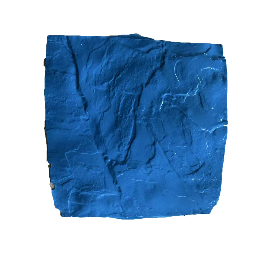 

43x43 см текстурированная форма из искусственной кожи с каменным узором для бетонной настенной напольной плитки | Полиуретановый жесткий штамп | Быстрая доставка