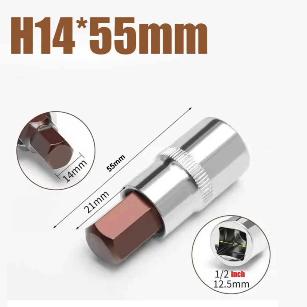 1/2 Zoll Sechskant-Steckschlüsselsätze, 1/2 Zoll Antrieb, langlebige Inbus-Steckschlüssel aus Chrom-Vanadium-S2-Stahl, metrisch, 3mm-19mm, Werkzeugbits – Detail 3