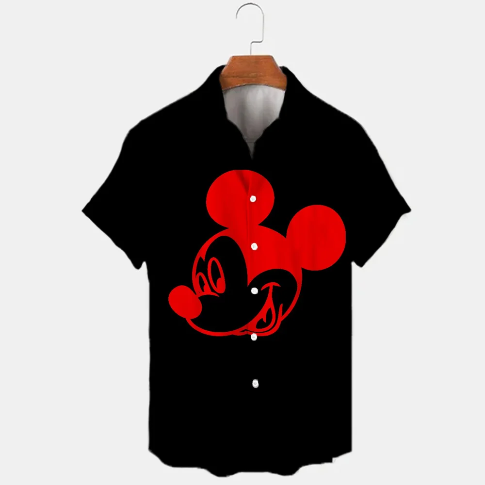 

Summer Fashion Street Trend Retro Boutique Unisex Top 3D Print Disney Donald Duck Mickey Mouse Temperament Men's Shirt