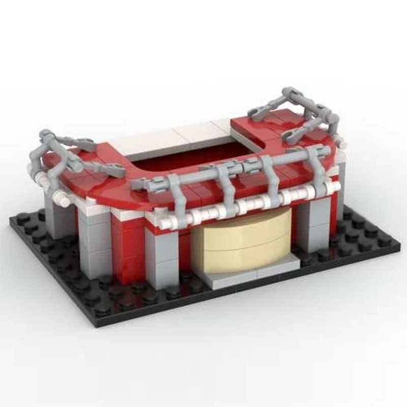 Stadtansicht-Modell MOC Bausteine Niederländisches Schloss Stadion Modulare Technologie Kinder Urlaubsgeschenke Zusammenbaubares Spielzeug-Set