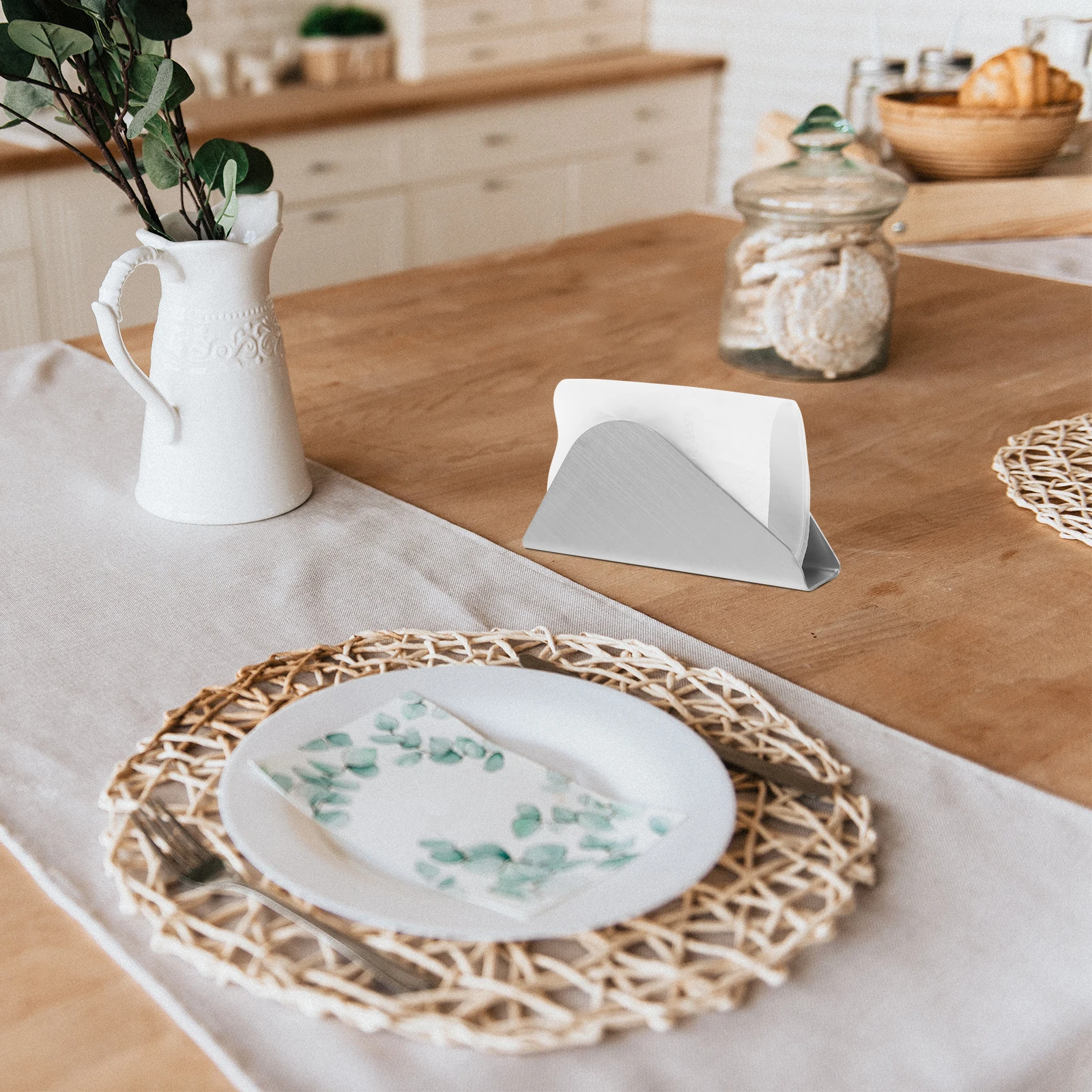 

Elegant Metal Tissue Holder Functional and Aesthetic Vertical Design for Tables Bathrooms Kitchen Napkin Rack Napkin Holder