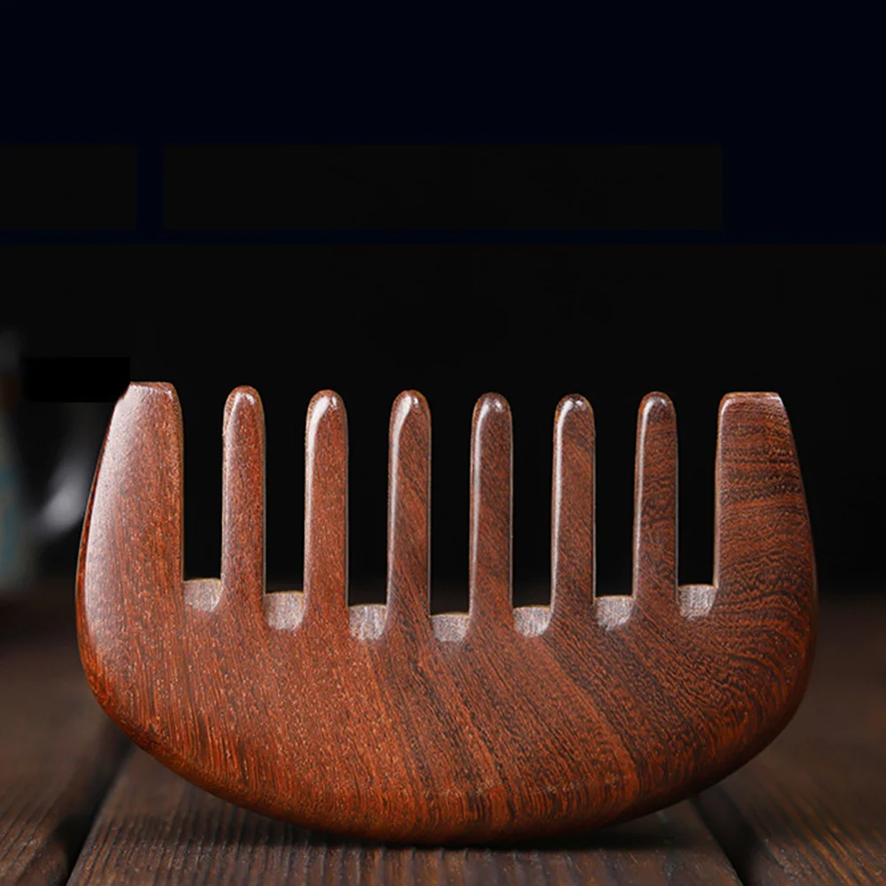 Scalp Comb Men and Women for Curly Hair Sandalwood Travel Brush Comfortable Wooden