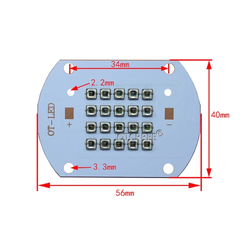 Ad alta Potenza LED 3535 di Chip 730nm 850nm 940nm IR A Raggi Infrarossi A LED 10W 20W 30W 50W 850 nm 940 nm Emettitore di Luce Lampada LED Diodo