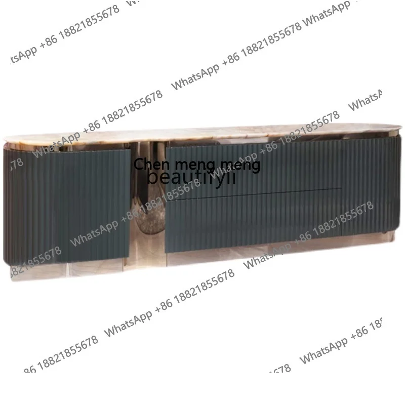 

Итальянский доступный роскошный стильный шкаф для телевизора, спальня, постмодернистский минималистичный шкафчик для гостиной, мраморный дизайнерский шкафчик