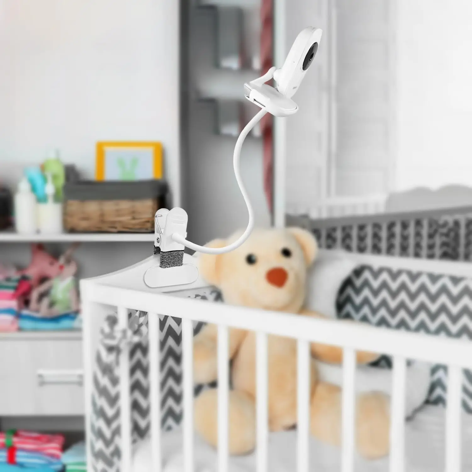 15.7 inches Baby Monitor Mount Compatible with VTe/-ch VM819 Baby Monitor Camera,Flexible Clip Clamp Mount Stand