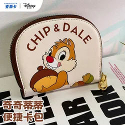 Disney Cartoon Pouch Chip and Dale Storage Bag Cute Wallet Large Capacity Card Package Mobile Phone Bags Kawaii Coin Purses