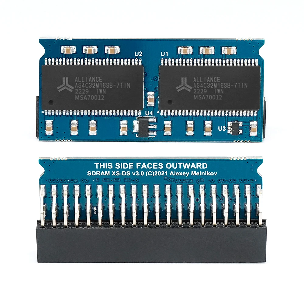 RetroScaler MisTer SDRAM 32 ميجابايت (v2.2)/128 ميجابايت (v3.0) لوحة لحام يدوية رفيعة للغاية لـ MisTer FPGA DE10-Nano