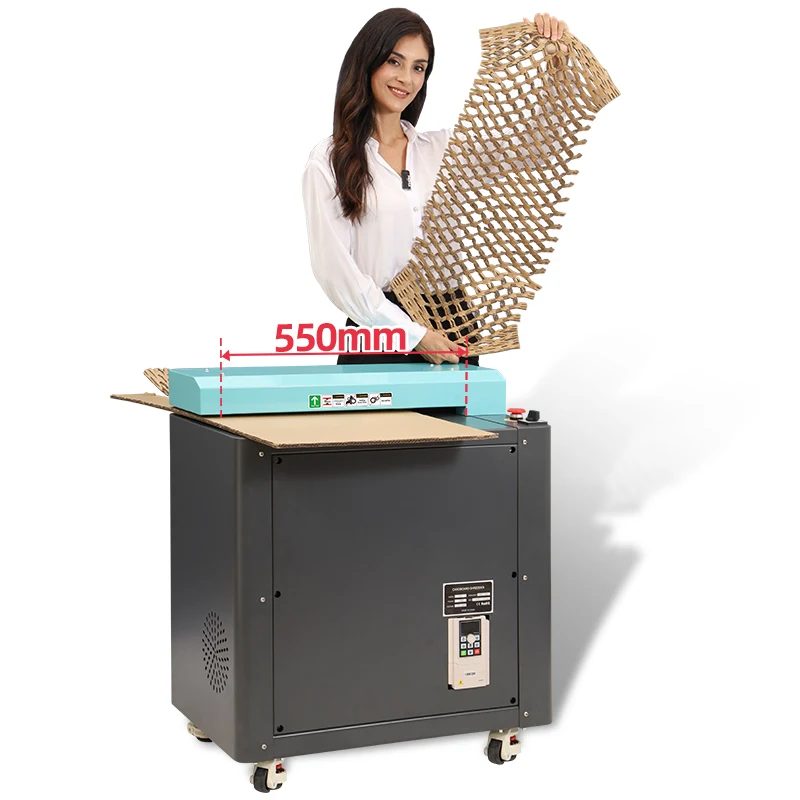 آلة قطع الورق المقوى المموج غير البلاستيكية مقاس 550 مم لملء الوسادة #3