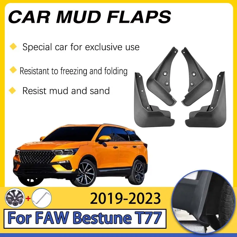 

Car Mudguard For Bestune T77 2022 Accessories 2019-2023 Anti-scratch Mud Flap Splas Splash Guard Fenders Wheels Cars Accessories