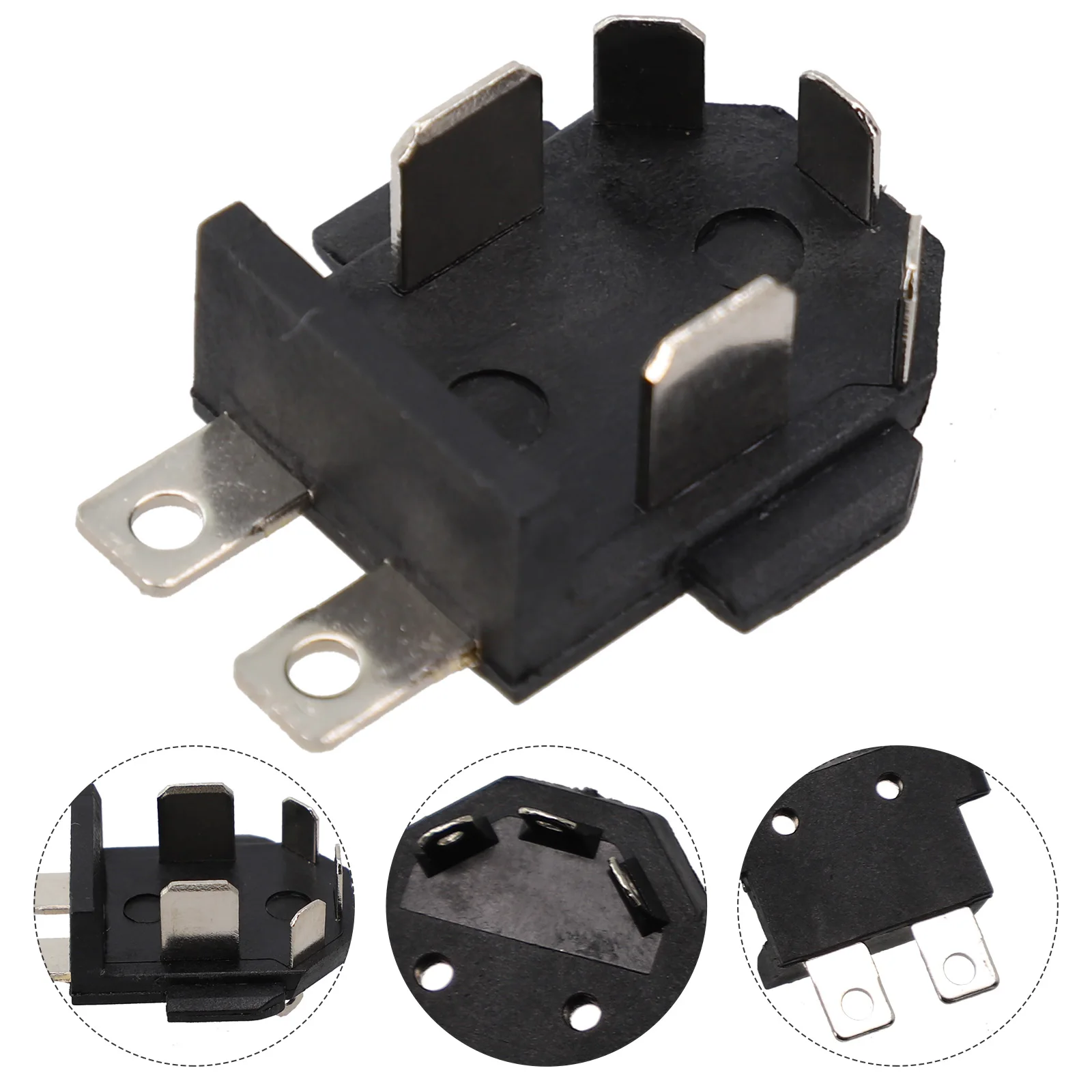 1PC 12V Black Li-ion Battery Connector Terminal Block Replacement Conveter Part Accessories For Broken Or Old Electric Drill