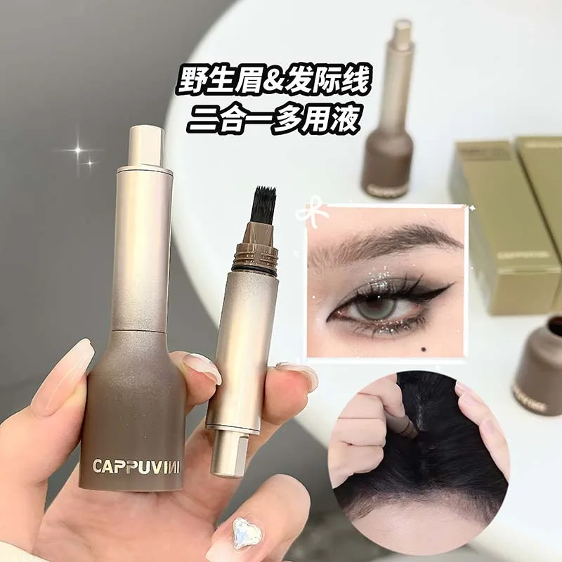 3D Fluffy Hairline Pen No Smudge Waterproof Sweat Proof Natural Look for Student Affordable Daily Makeup