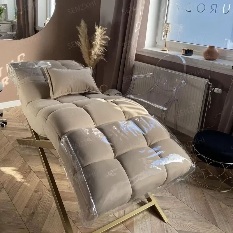 New Popular Design Salon Green Eyelash Facial Bed Modern Curved Saloon Lash Bed for Sale