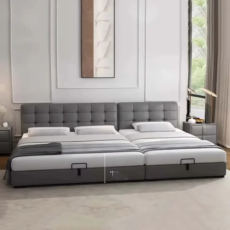 

Simple Elegant Nordic Queen Bed Double Low Profile Lit Pliable Bedroom Bed King Modern Sleeping Storage Unique Lounge Furniture