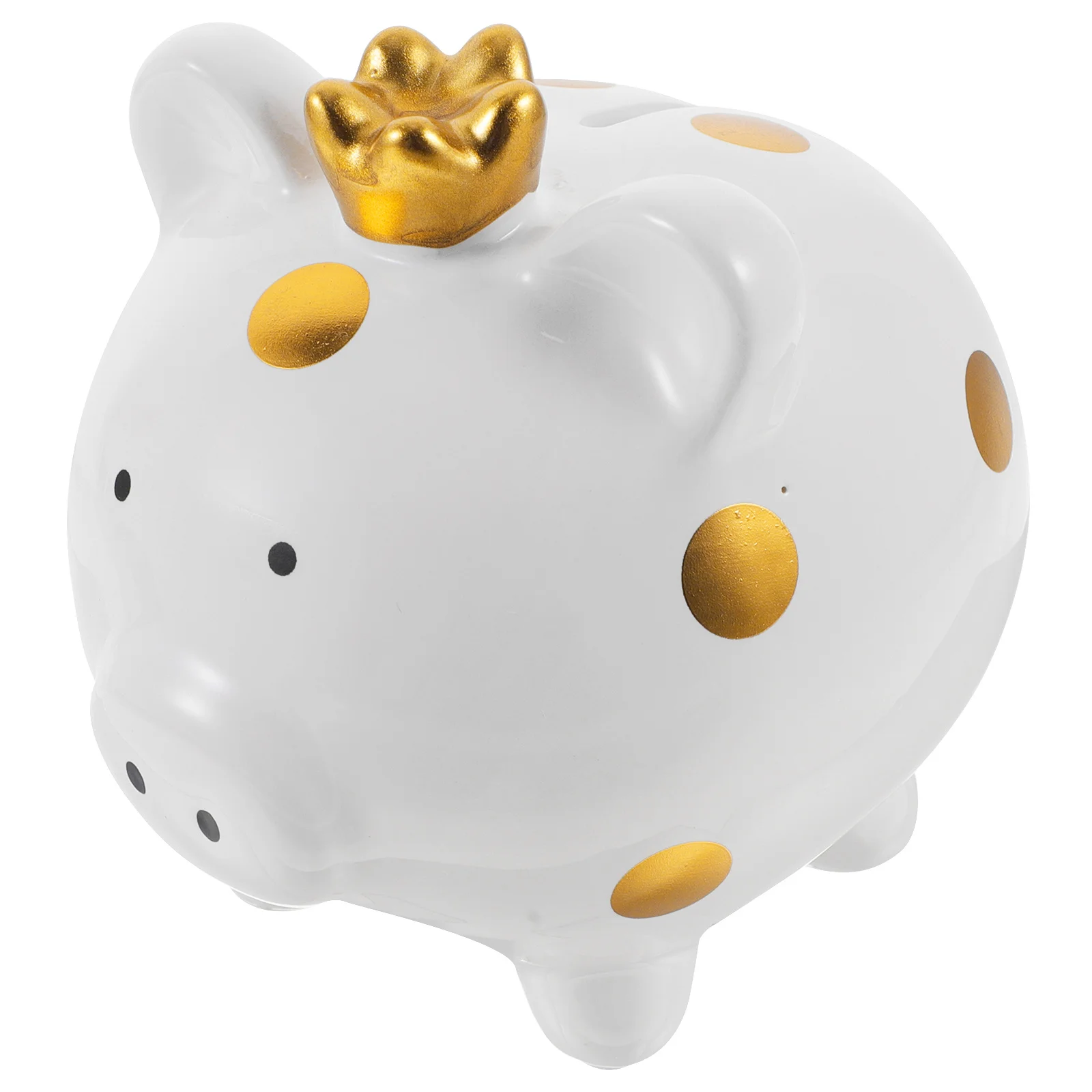 กระปุกออมสินเซรามิคการ์ตูนรูปหมูขนาดเล็กสำหรับเด็กเล็ก พร้อมจุกยางถอดได้ ของตกแต่งโต๊ะทำงาน