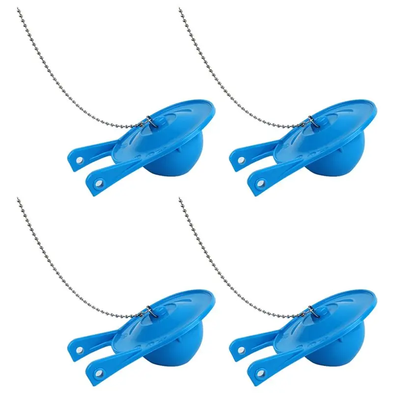 NEW HOT In Stock-4Pack Toilet Flapper Replacement,3Inch Flapper Replacement Water Conserving With Stainless Chain, Easy To Insta