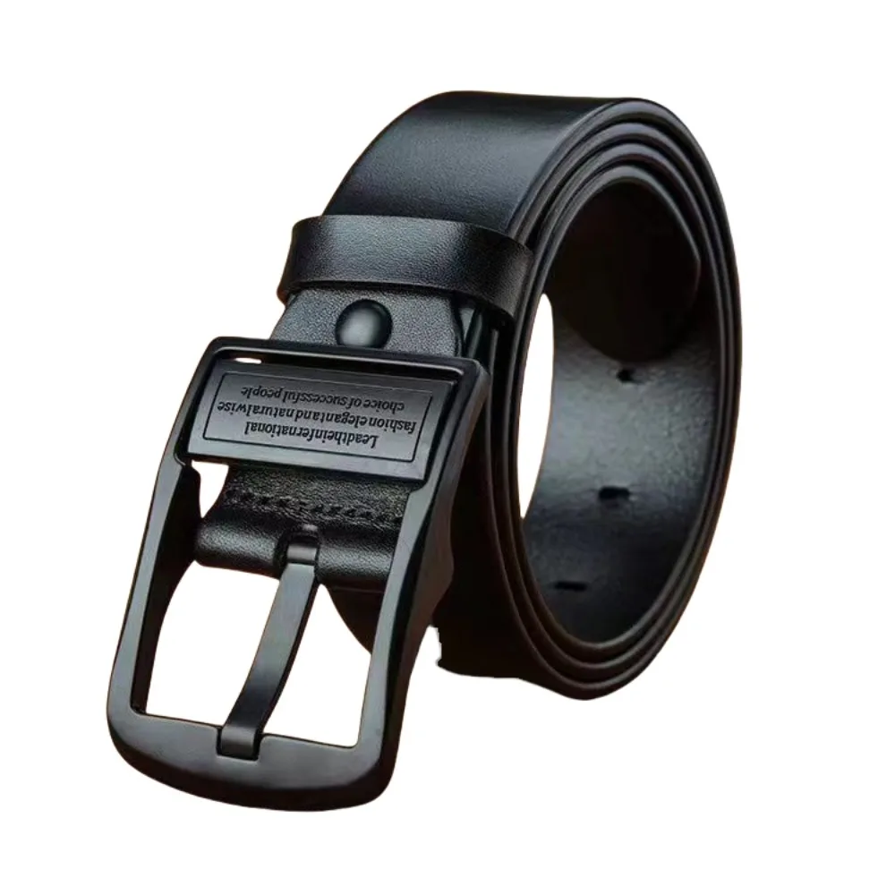 

Роскошный мужской ремень 120 см, простой кожаный ремень в стиле ретро, мужские брюки, аксессуары, мужской ремень с металлической пряжкой