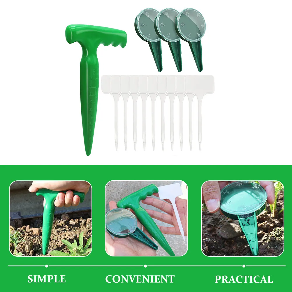 1Set Garden Seed Tool Plastic Portable Sowing Dispenser Adjustable Planting Seeder for Home Garden Planter