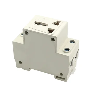 AC30 시리즈 단상 미국 EU 2 핀 플러그, 35mm Din 레일 마운트 모듈러 소켓, 10-16A 250V AC Best5 AC30 시리즈 단상 미국 EU 2 핀 플러그, 35mm Din 레일 마운트 모듈러 소켓, 10-16A 250V AC Best5