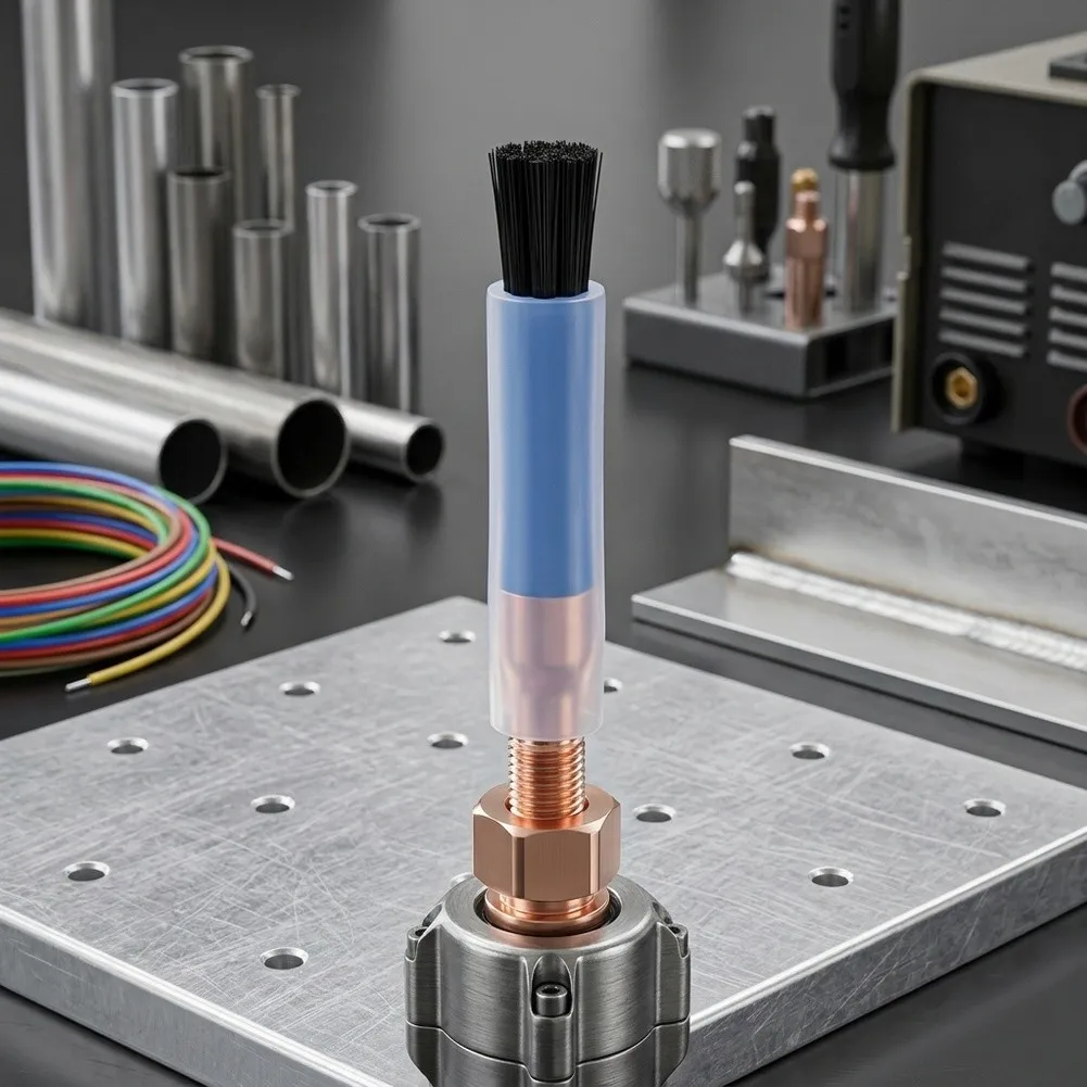 1pc M6/8/10 Weld Brush Pickling MIG Brush Cover Cleaning Weld Brush For Polishing Machine Welding Accessories