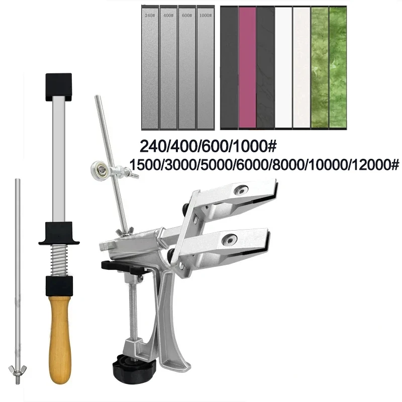 Professionelle Messer Spitzer Aluminium legierung Festen Winkel Spitzer Diamant Stein Schleifstein Küche Werkzeuge Schärfen Maschine Messer