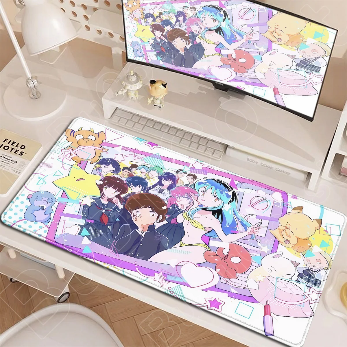 Urusei Yatsura Cute Lum Anime XXL HD Printing Mousepads 900x400mm E-sport Gamer Cabinet Rug Notebook Washable Keyboard Mouse Mat