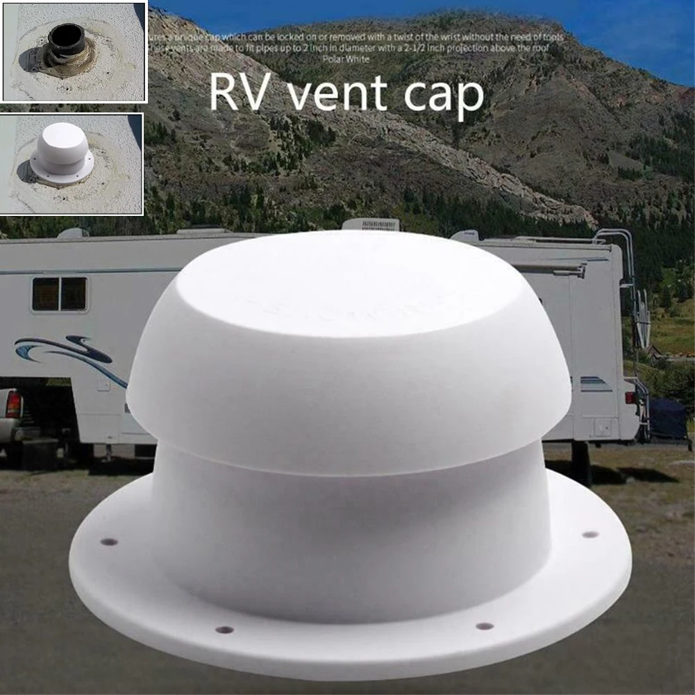 

1 X RV Vent Cap White/black Vent Air Exhaust Fan Mushroom Head Shape RV Roof Motorhome Ventilation Cap Cover Replacement