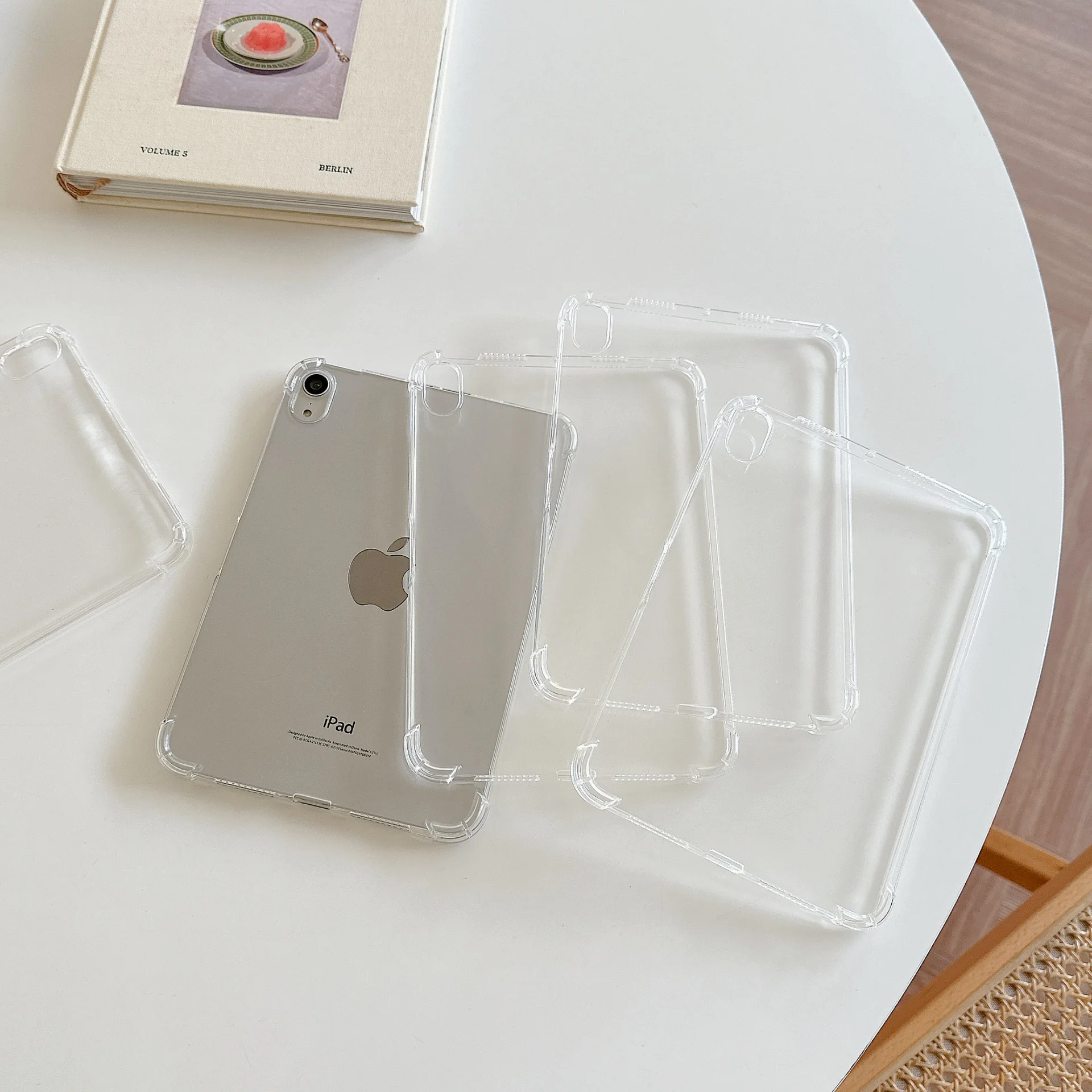 حافظة شفافة لجهاز iPad Air 4/5 10.9 بوصة 2020 2022 A2324/A2072/A2325/A2316 غطاء خلفي ناعم من البولي يوريثان لجهاز iPad Air 4th 5th مضاد للسقوط