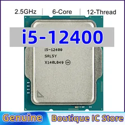 Intel Core i5 12400 2.5GHz 6-Core 12-Thread LGA 1700 processor