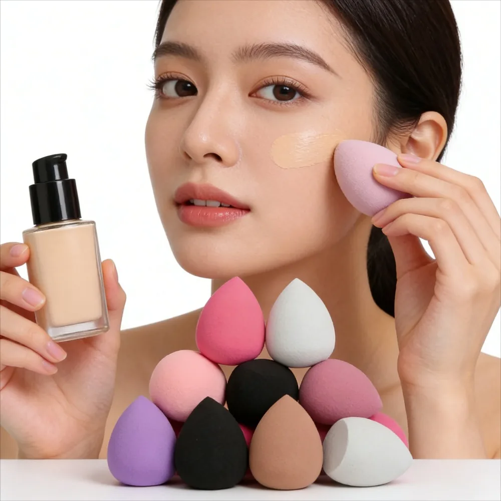 Random Color & Shape Medium Makeup Sponge 6/12/24/36/60Pcs Beauty Blender for Foundation Liquid Cream Powder Cosmetics