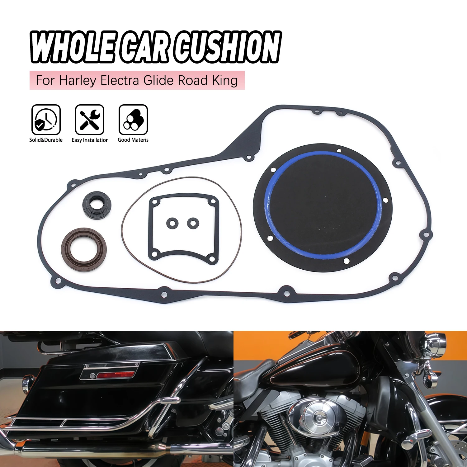 

Accessories Moto Clutch Primary Cover Gasket Kit For Harley-Davidson Electra Glide Road King 1999-2006 Electra Glide Road King