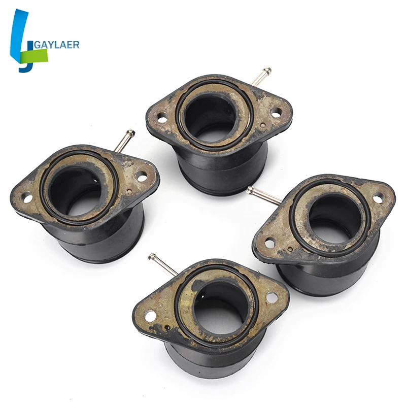 4KG-13596-00 Carburetor Carb Intake Manifold Interface Adapters for Yamaha XJR1300 1998-2001 XJR1200 1994-1998 4KG-13596-01