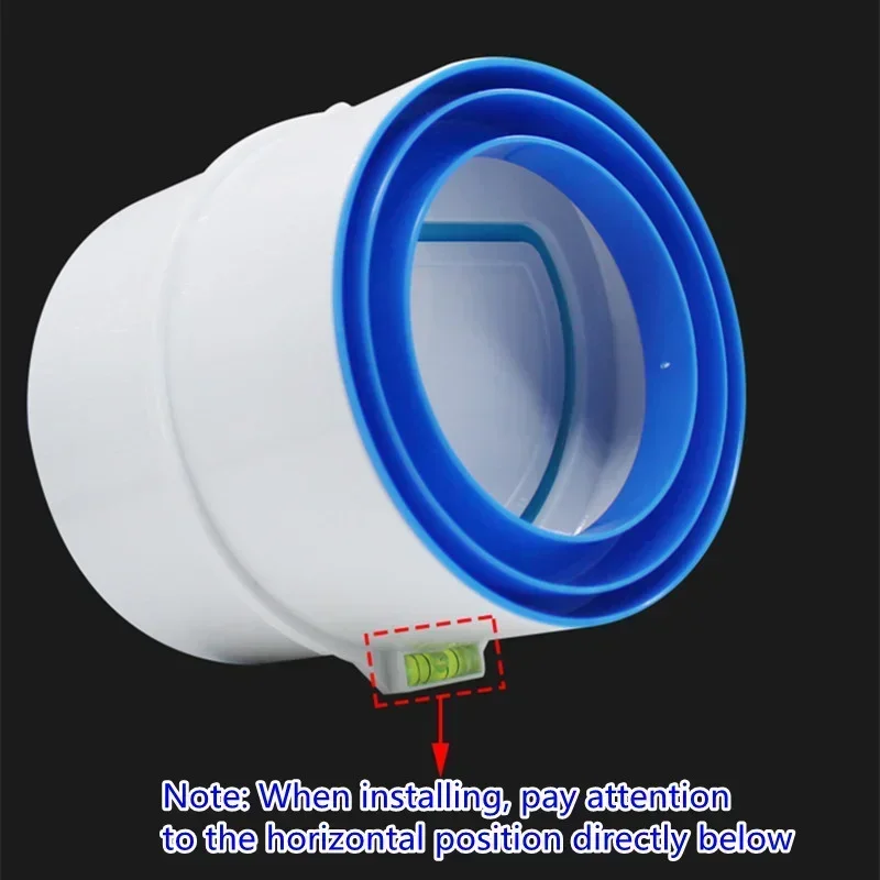1PC PVC Exhaust Fan Check Valve Round Pipe Backdraft Damper 75/110mm Air Duct Ventilation Grill for Bathroom Kitchen Accessories